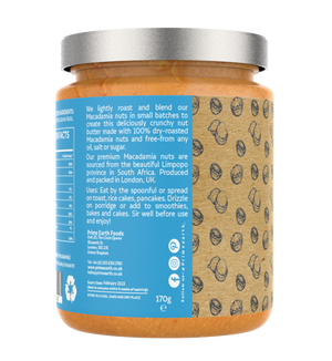 Smooth Macadamia Nut Butter 170g
