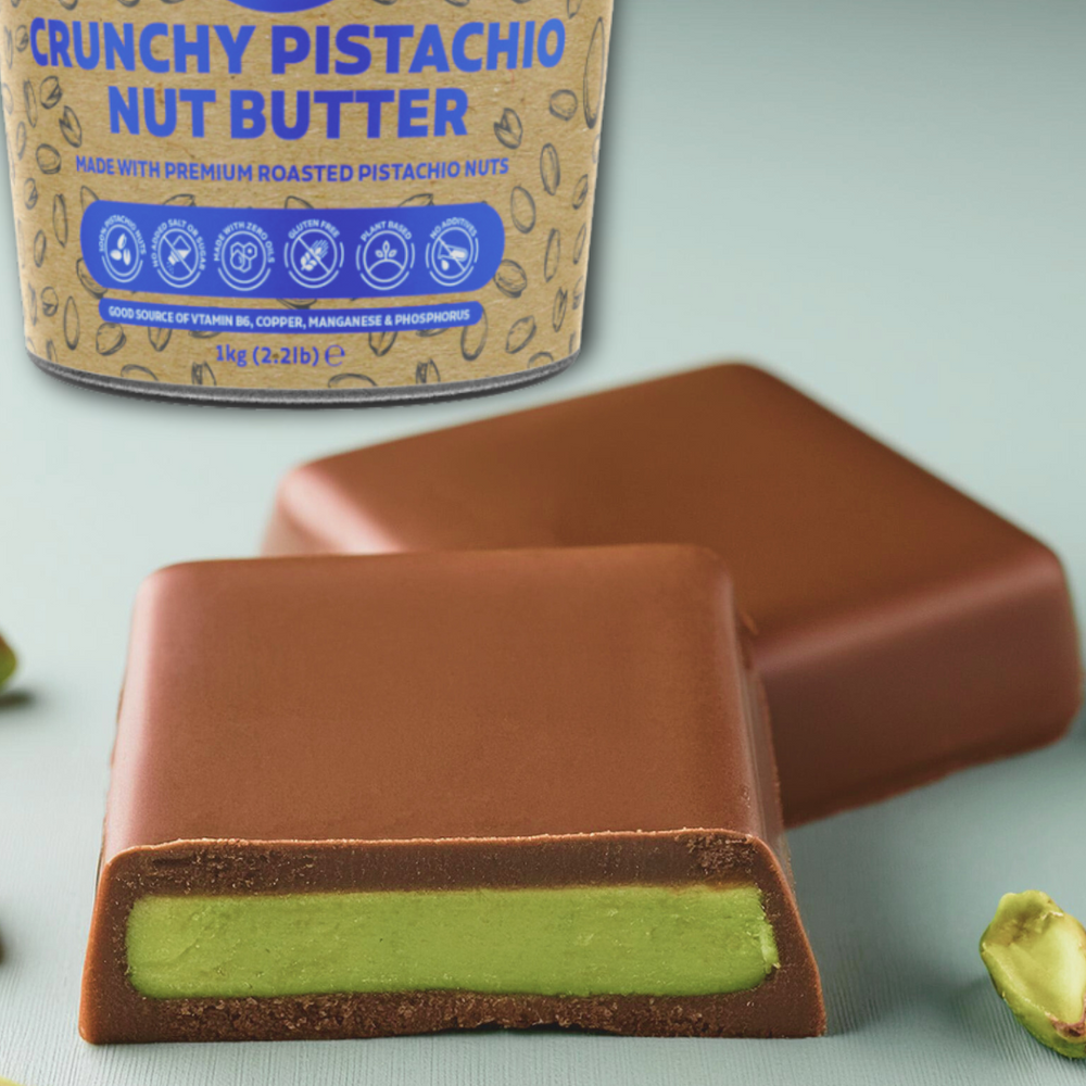 Chocolate and Pistachio Filled Bliss Bars 🍫🤤👌💯