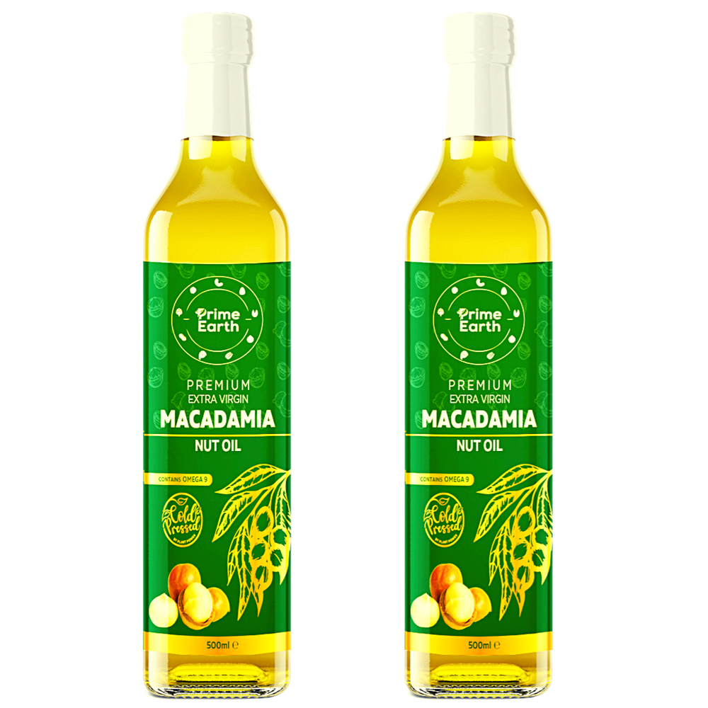 Cold Pressed Extra Virgin Macadamia Nut Oil 500ml (x2 pack)