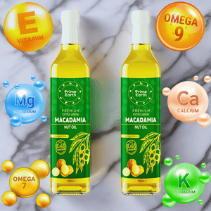 Cold Pressed Extra Virgin Macadamia Nut Oil 500ml (x2 pack)