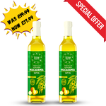 Cold Pressed Extra Virgin Macadamia Nut Oil 500ml (x2 pack) - Prime Earth Foods 