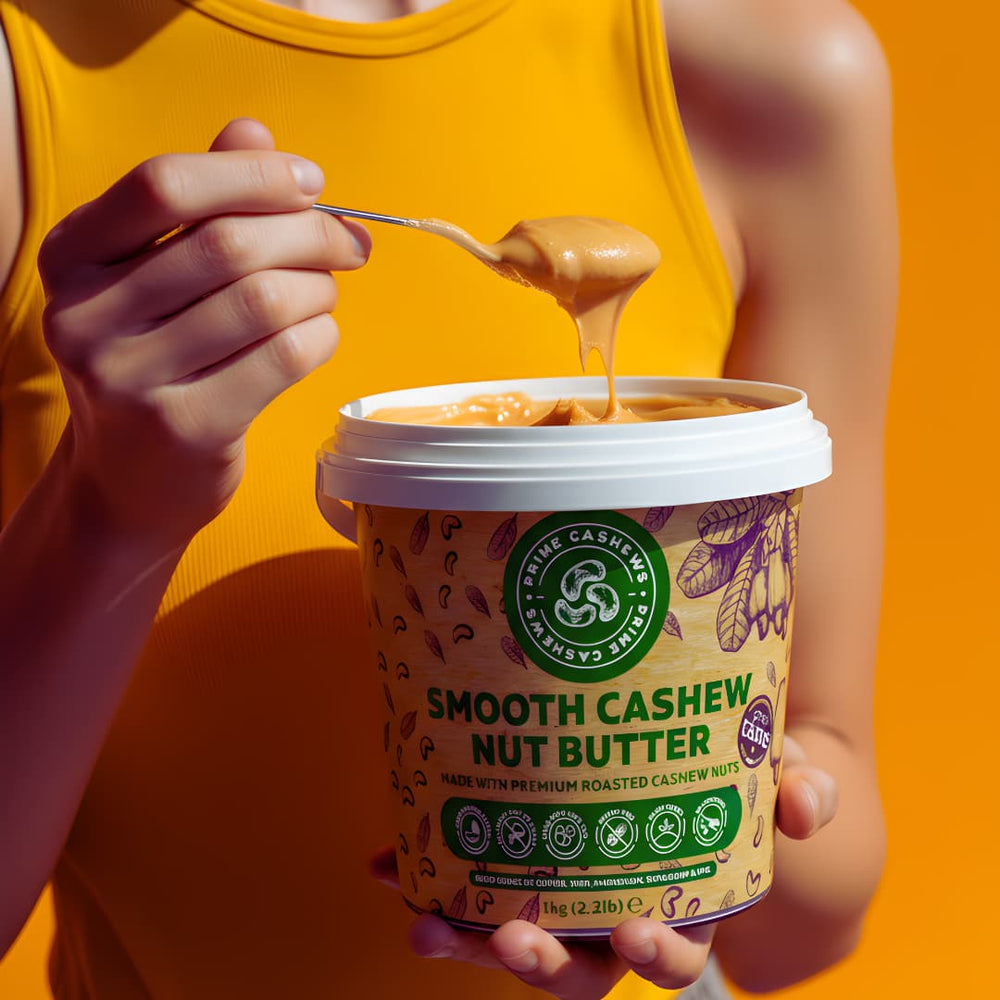 Smooth Cashew Nut Butter 1kg - Prime Earth Foods 
