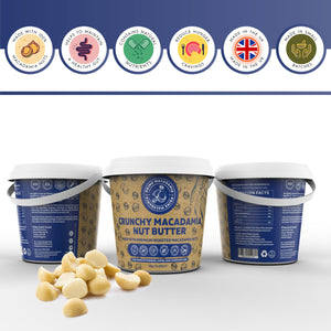 Crunchy Macadamia Nut Butter 1kg - Prime Earth Foods 