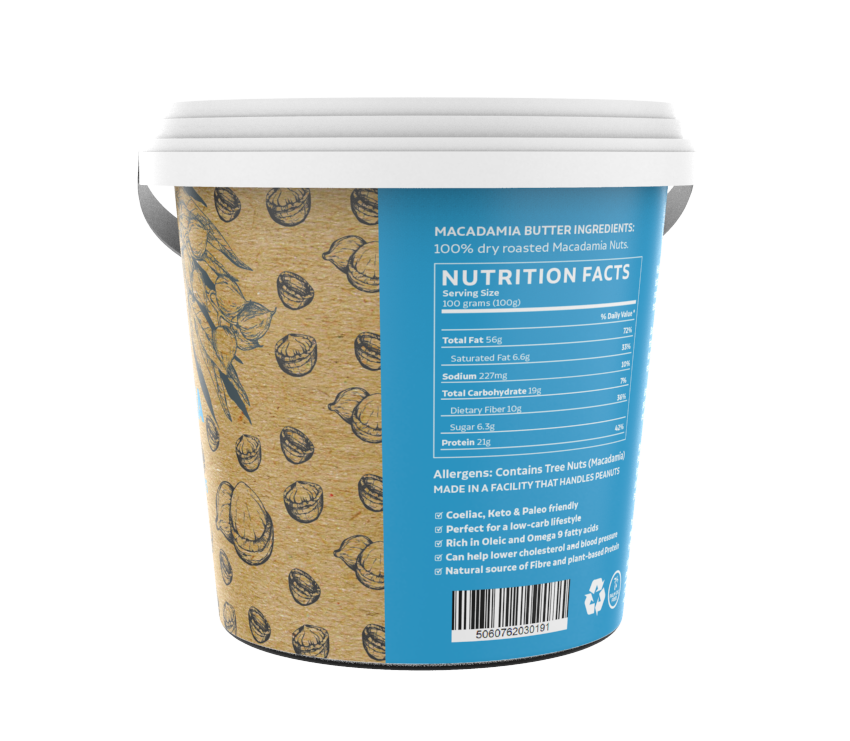 Smooth Macadamia Nut Butter 1kg