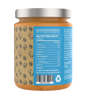 Smooth Macadamia Nut Butter 170g