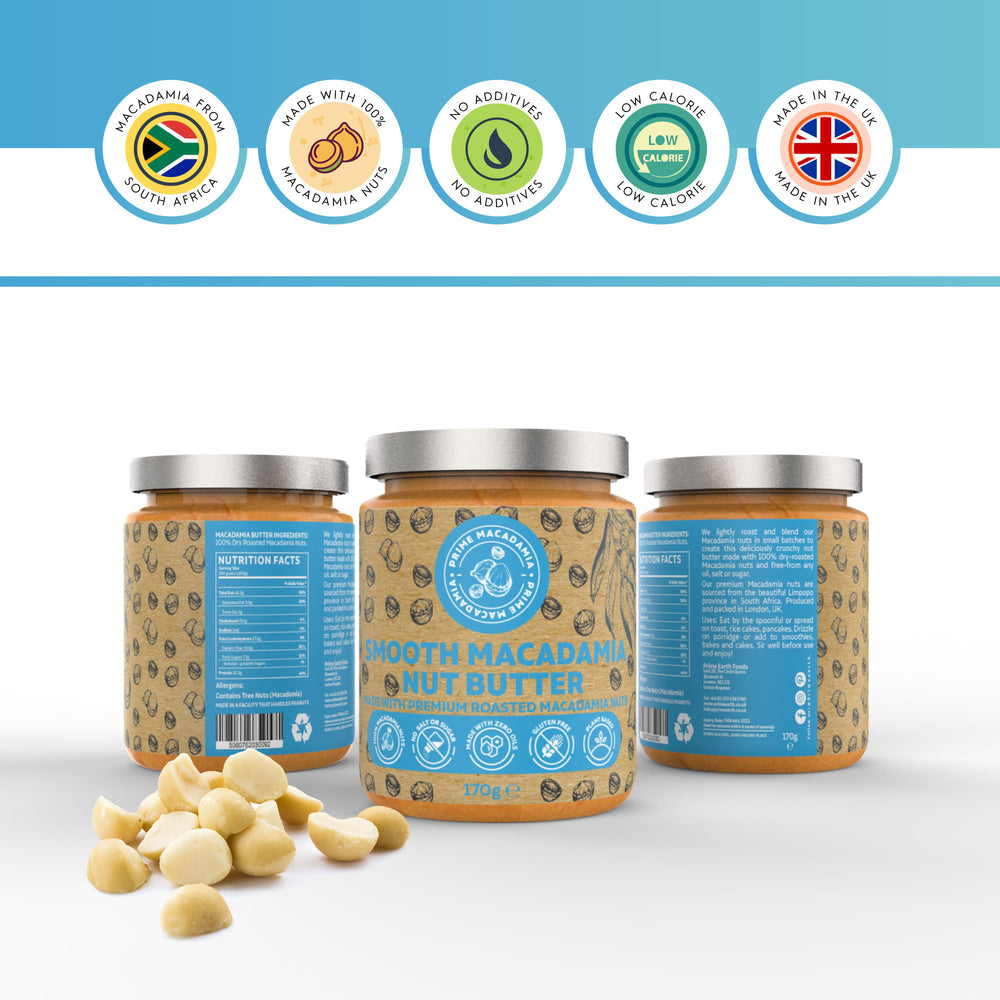 Smooth Macadamia Nut Butter 170g