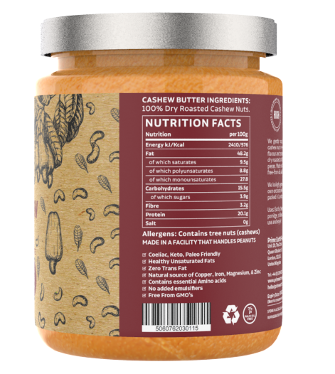 Crunchy Cashew Nut Butter 450g