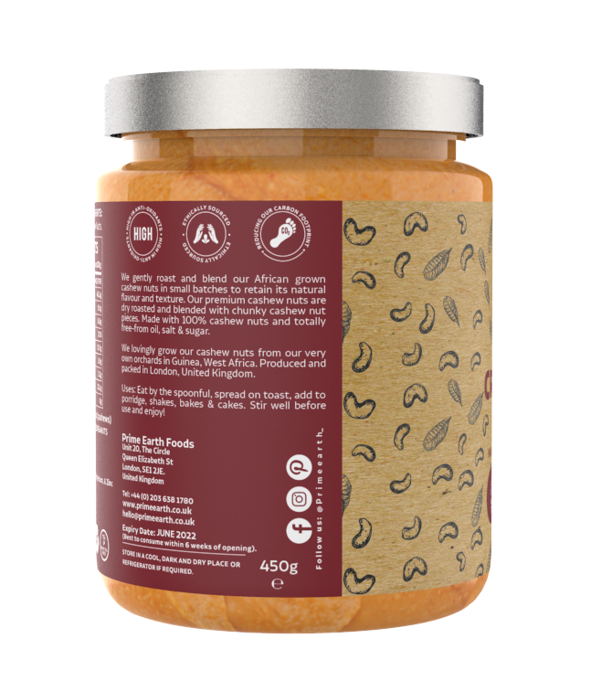 Crunchy Cashew Nut Butter 450g