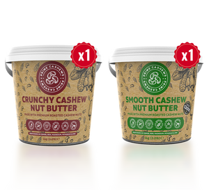 Smooth & Crunchy Cashew Butter Bundle - Prime Earth Foods 