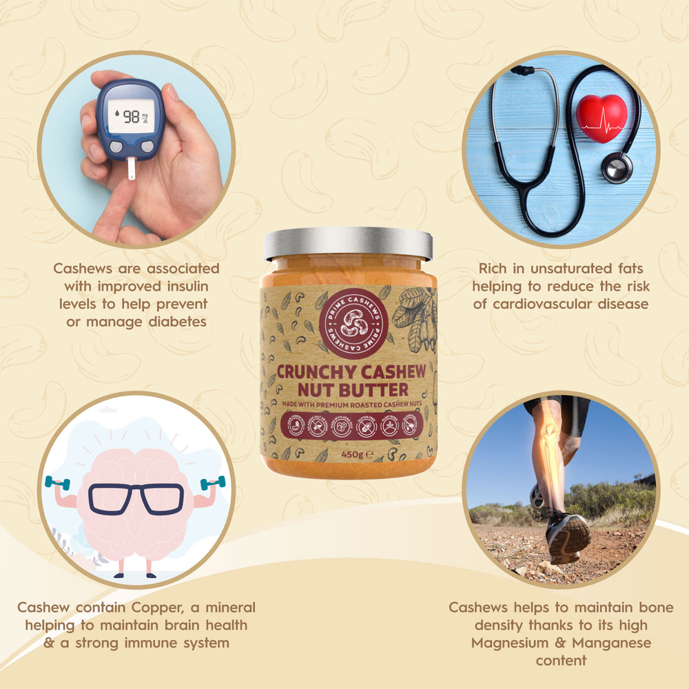 Crunchy Cashew Nut Butter 450g