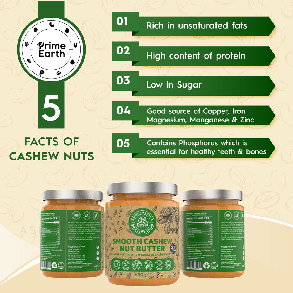 Smooth Cashew Nut Butter 450g