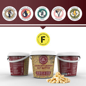Crunchy Cashew Nut Butter 1kg - Prime Earth Foods 